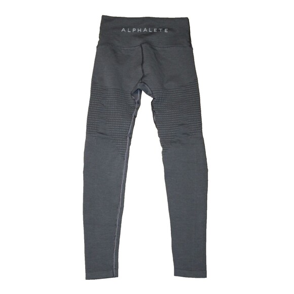 Alphalete Aero Seamless Compression 7/8 Leggings SMALL x 29" Inseam Dark Gray - Picture 2 of 6